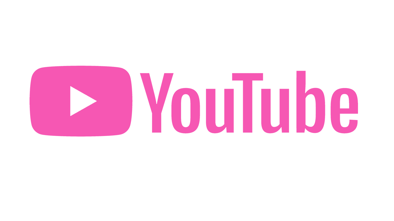 Pink youtube logo
